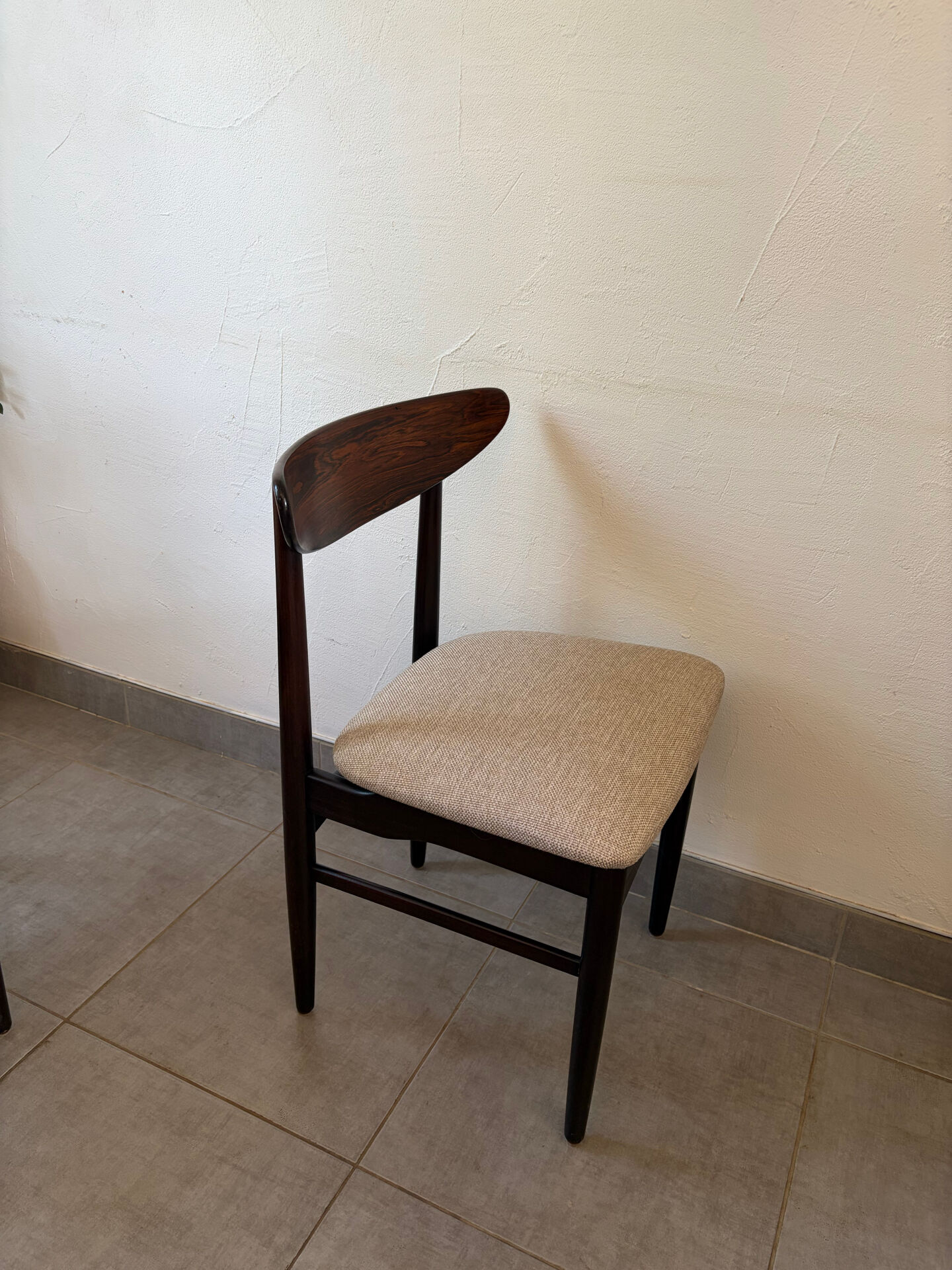 6 vintage Scandinavian teak chairs by Dyrlund