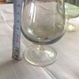Color cognac glasses