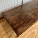 Oversized Vintage Oak Coffee Table with Two Drawers
