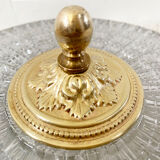 Ceiling lamp in glass and brass