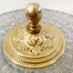 Ceiling lamp in glass and brass