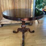 Table guéridon Napoleon III en acajou époque XIXe