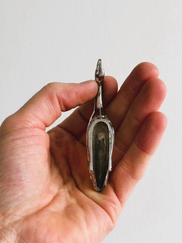 Lot de 5 porte-couteaux anciens en forme d'oie