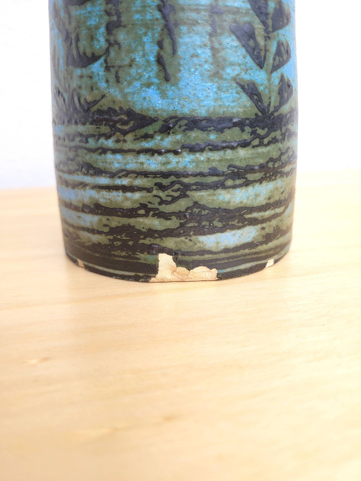 Blue vase by Danuta le Hénaff