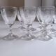 Set of 9 chiseled stemmed glasses