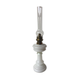 One-piece white opaline kerosene lamp