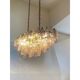 Contemporary Multicolored Oval “Poliedri” Murano Glass Burnish Chandelier i