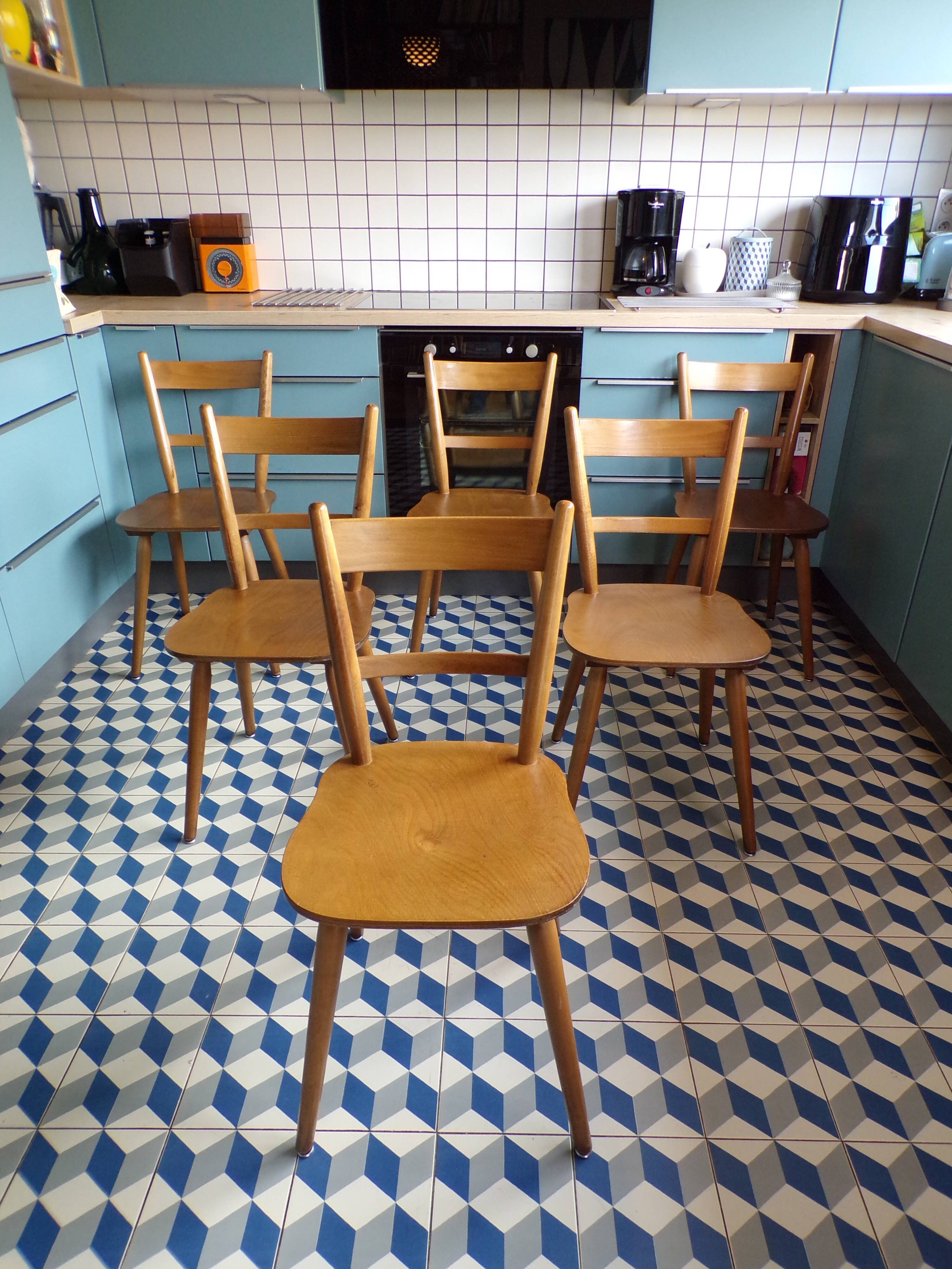 Set 6 chaises de bistrot Tubingen Allemagne