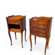 Pair of Louis XV style bedside tables in cherry wood.