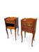 Pair of Louis XV style bedside tables in cherry wood.