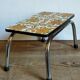 Vintage floral formica footrest stool