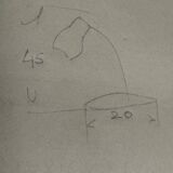 vintage modernist aluminium lamp