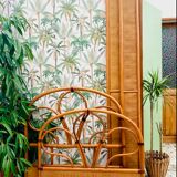 Vintage rattan bed