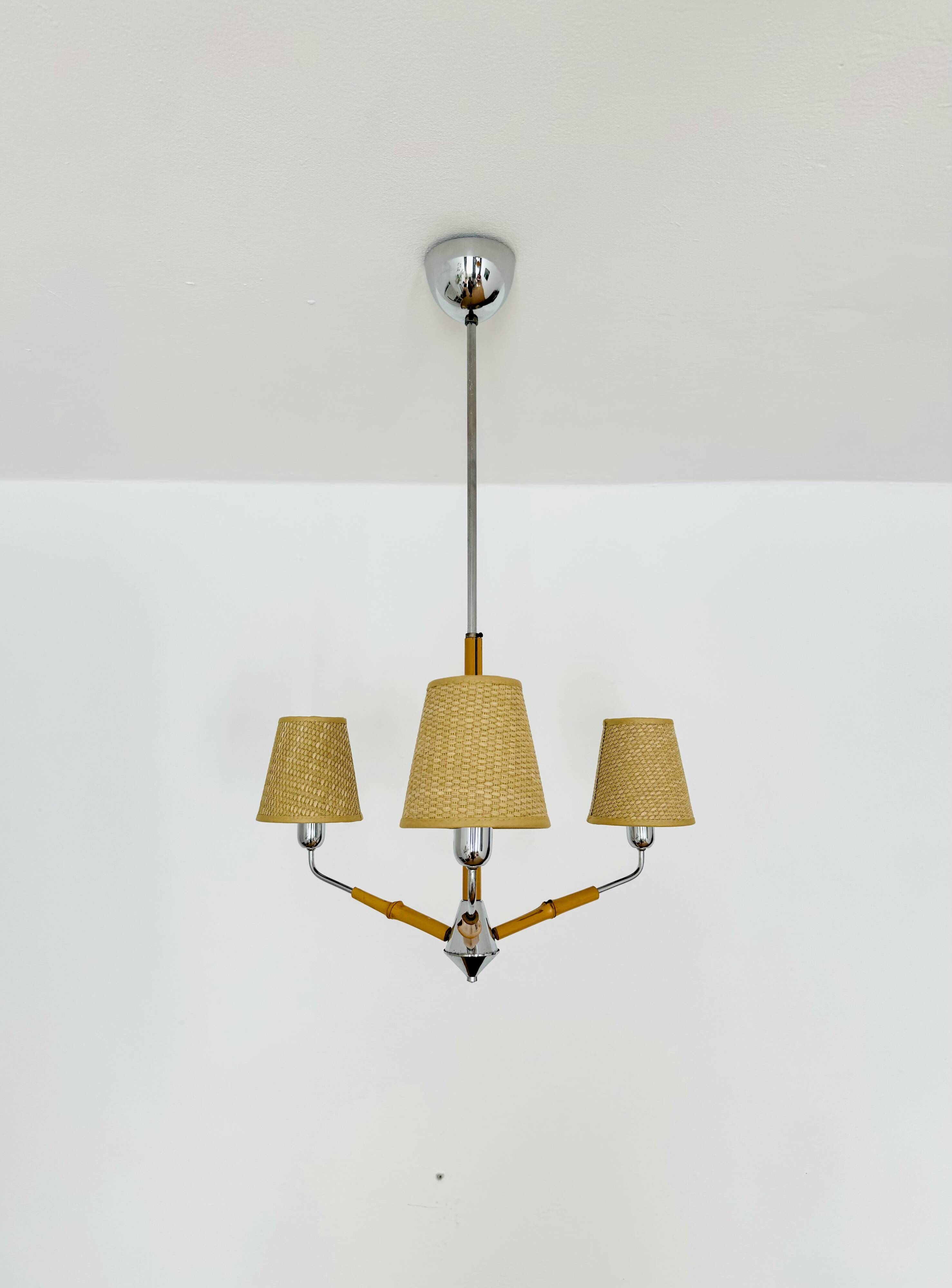 Bamboo Chandelier by Rupert Nikoll
