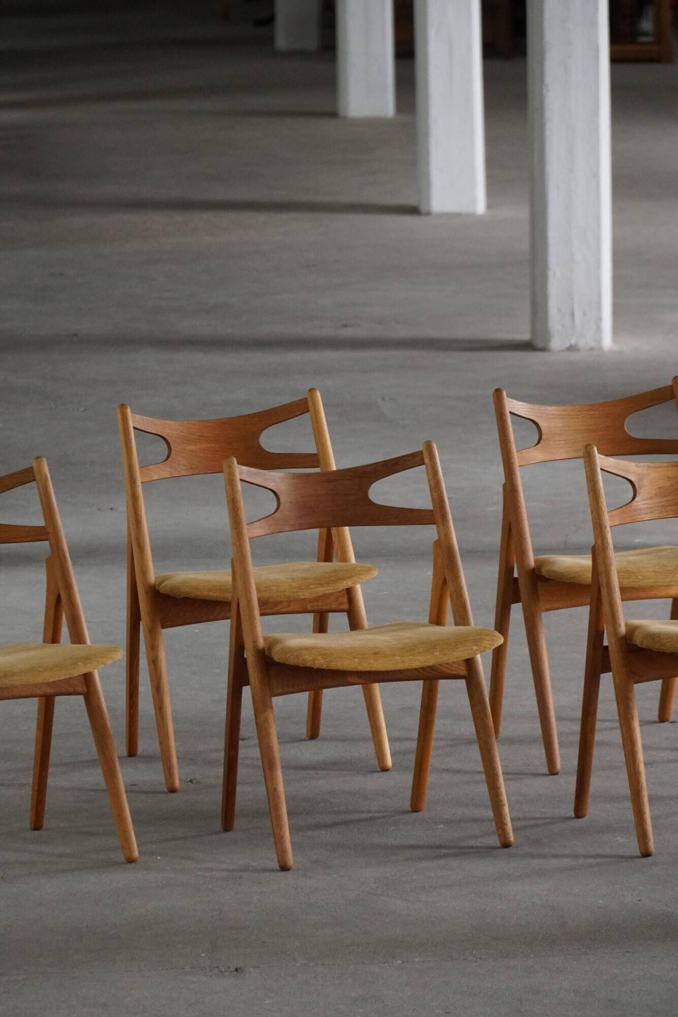 Set of 6 Danish dining chairs CH29 by Hans J. Wegner for Carl Hansen & Søn, 1951