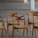 Set of 6 Danish dining chairs CH29 by Hans J. Wegner for Carl Hansen & Søn, 1951