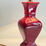 Ceramic lamp and vintage velvet