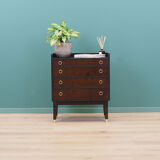 Walnut chest of drawers, Danish design, 1970s, made in Denmark