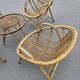 Vintage salon de jardin en rotin