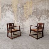 Paire de fauteuils néo-basque