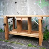 Meuble de métier établi ancien en bois