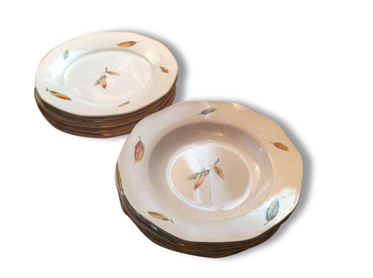 Lot of old plates signed