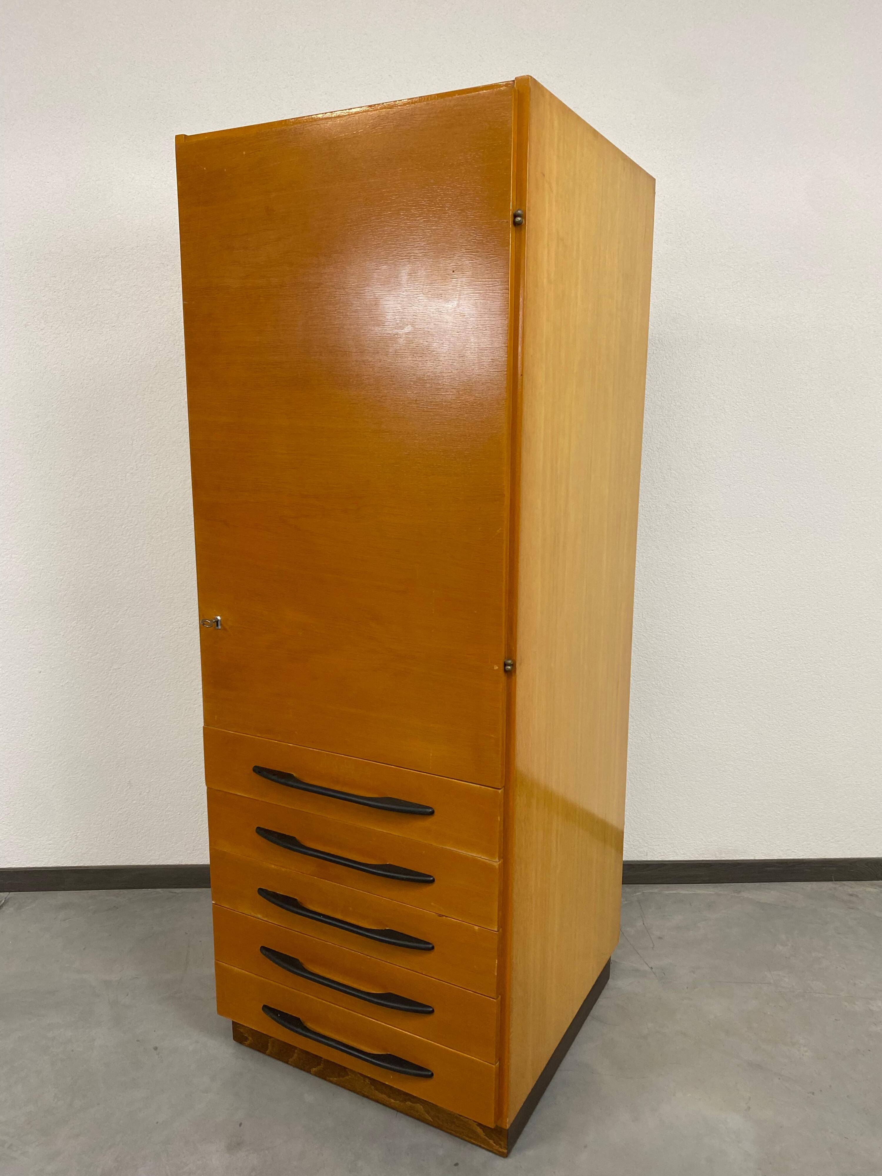 Writing desk with cabinet by Mojmír Požár for UP Závody Bučovice