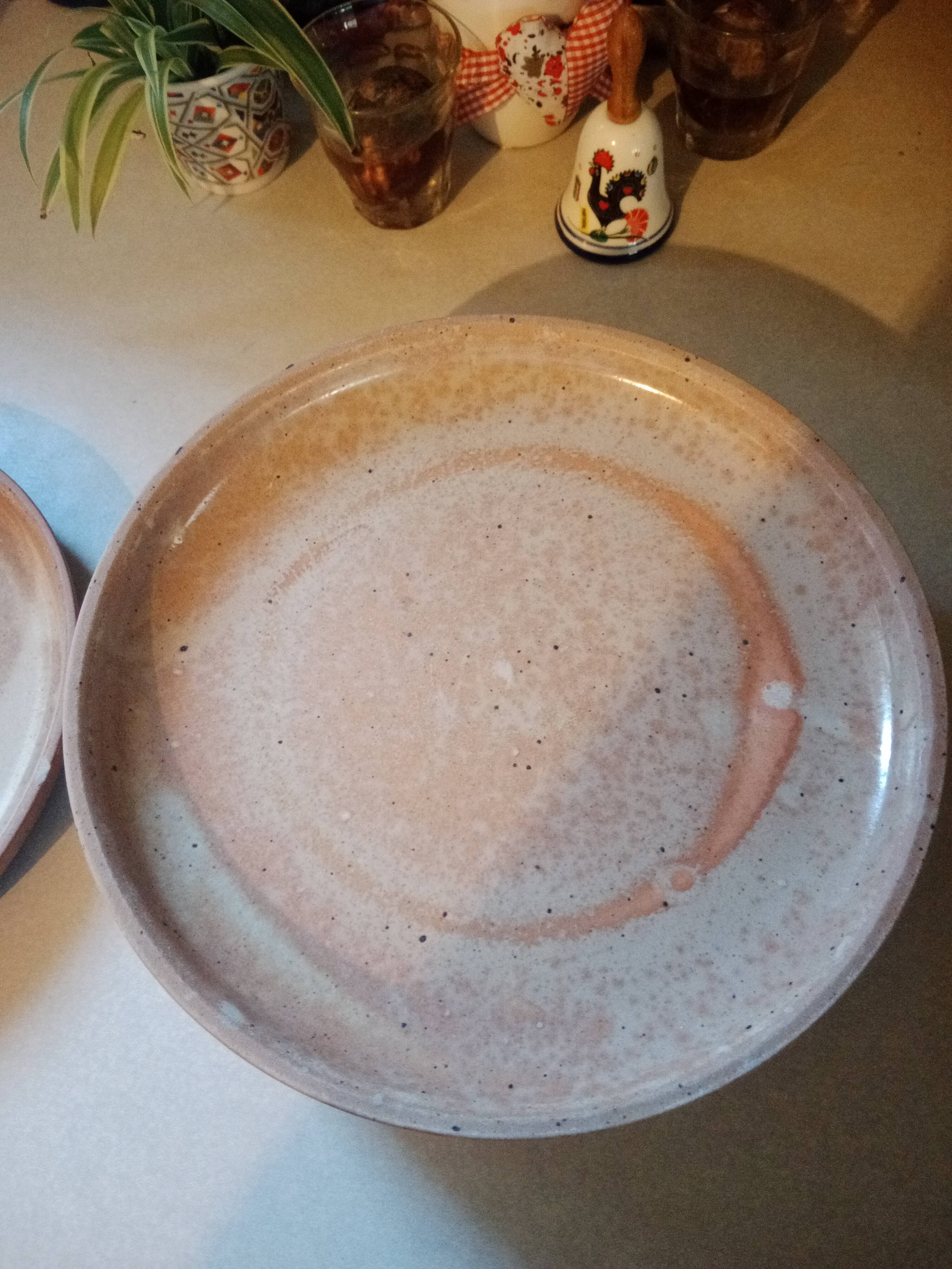 Vintage stoneware plates