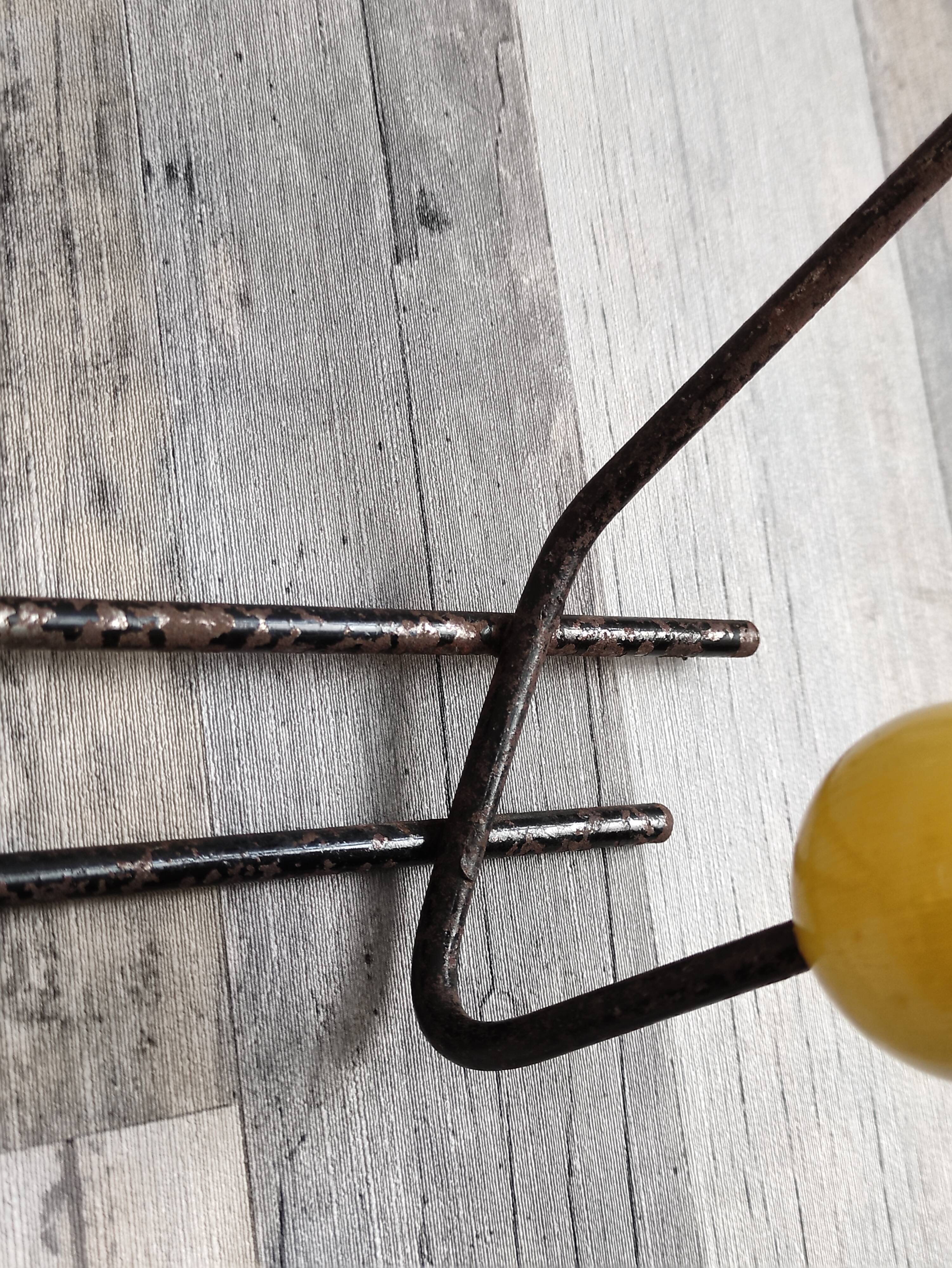 Vintage ball coat rack / colorful hook