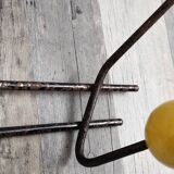 Vintage ball coat rack / colorful hook