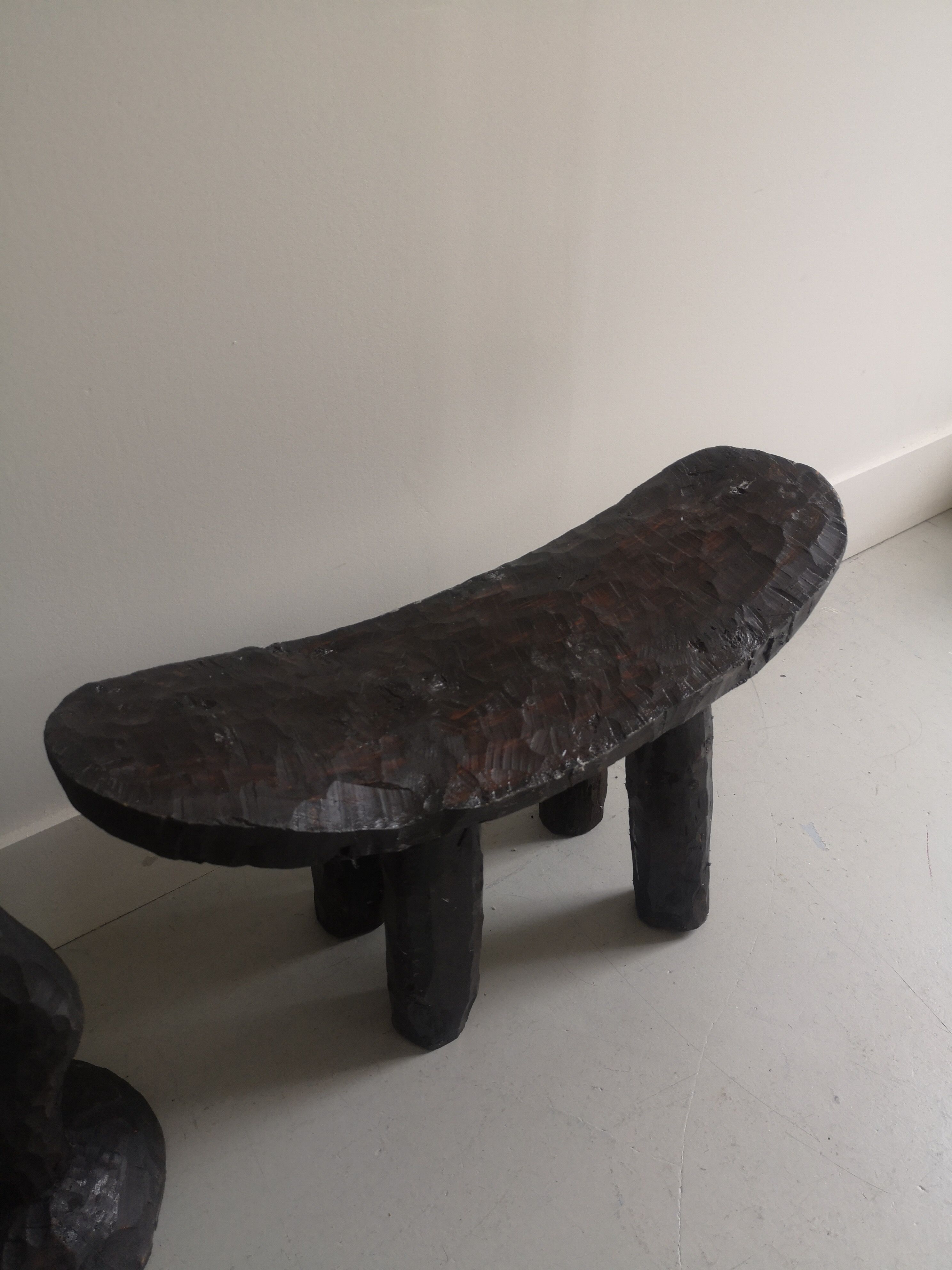 Wooden handmade yoga stool