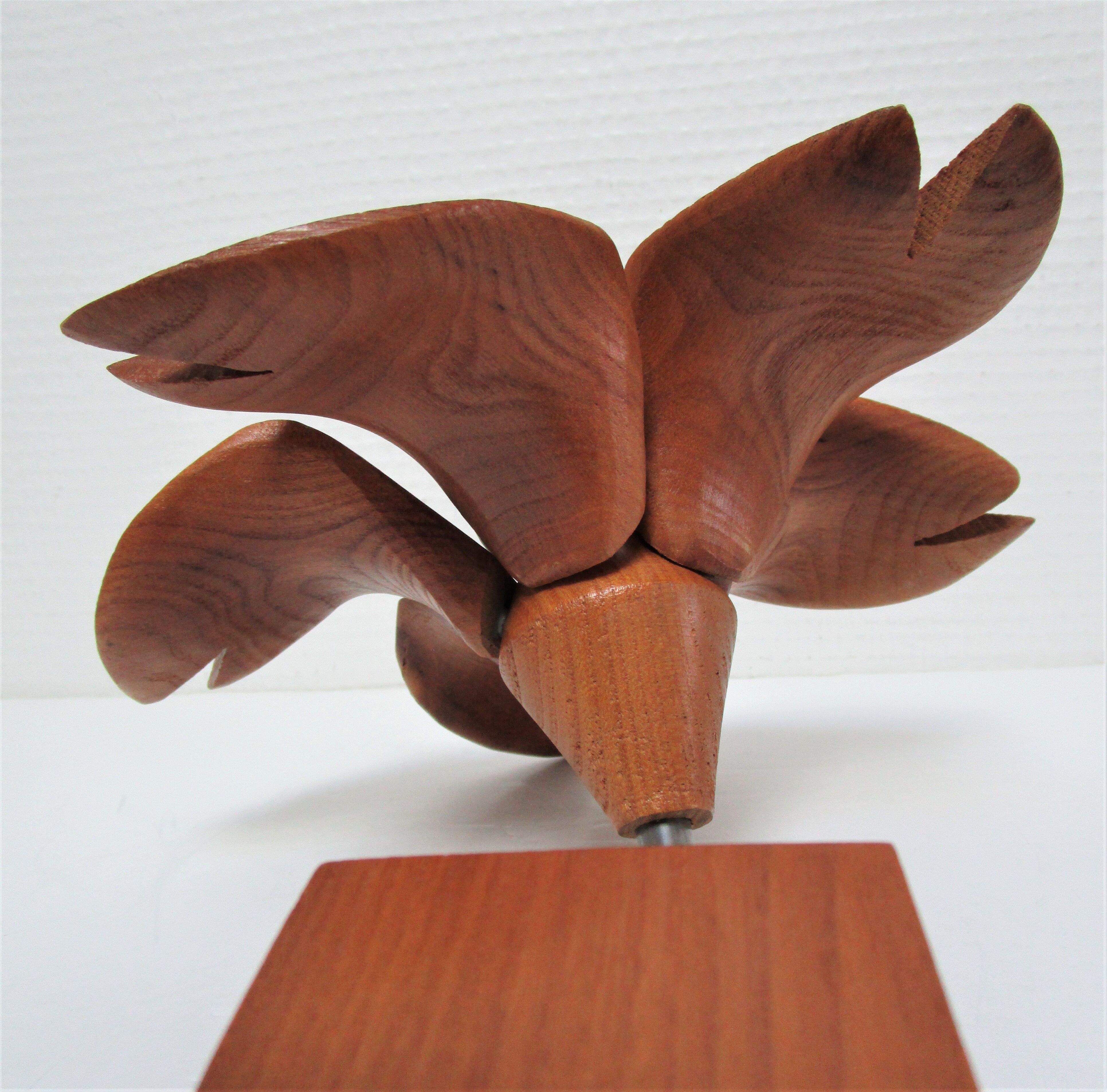 Lamp flower solid wood vintage years