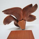 Lamp flower solid wood vintage years