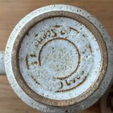 2 vintage Ducan ceramics glazed stoneware mugs