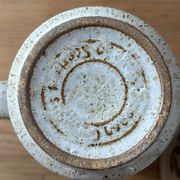 2 vintage Ducan ceramics glazed stoneware mugs