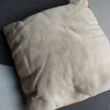 Vintage canvas embroidered cushion