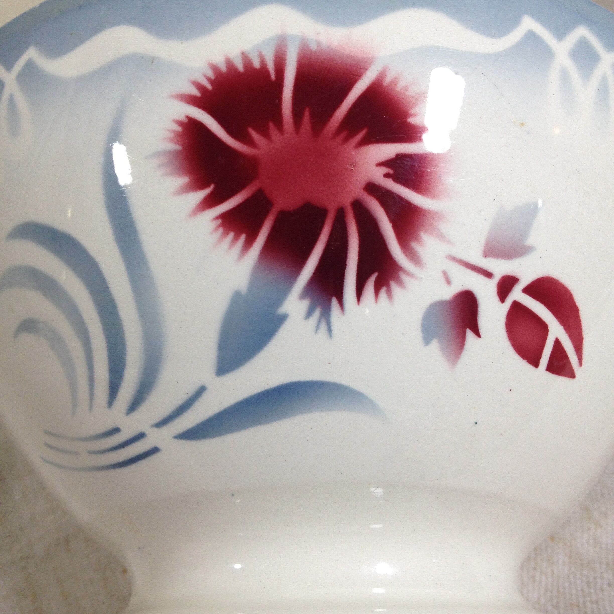 Digoin large bowl size, model Marinette 1950