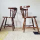Set of 4 Western Bistro Chairs in Solid Wood