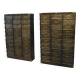 Pair of STRAFOR French cabinets with flaps, circa 1920s