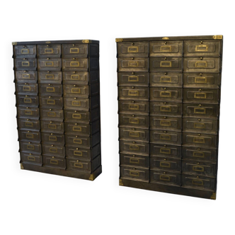 Pair of STRAFOR French cabinets with flaps, circa 1920s