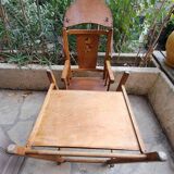 Vintage wooden baby high chair