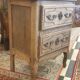 Commode vintage en bois naturel