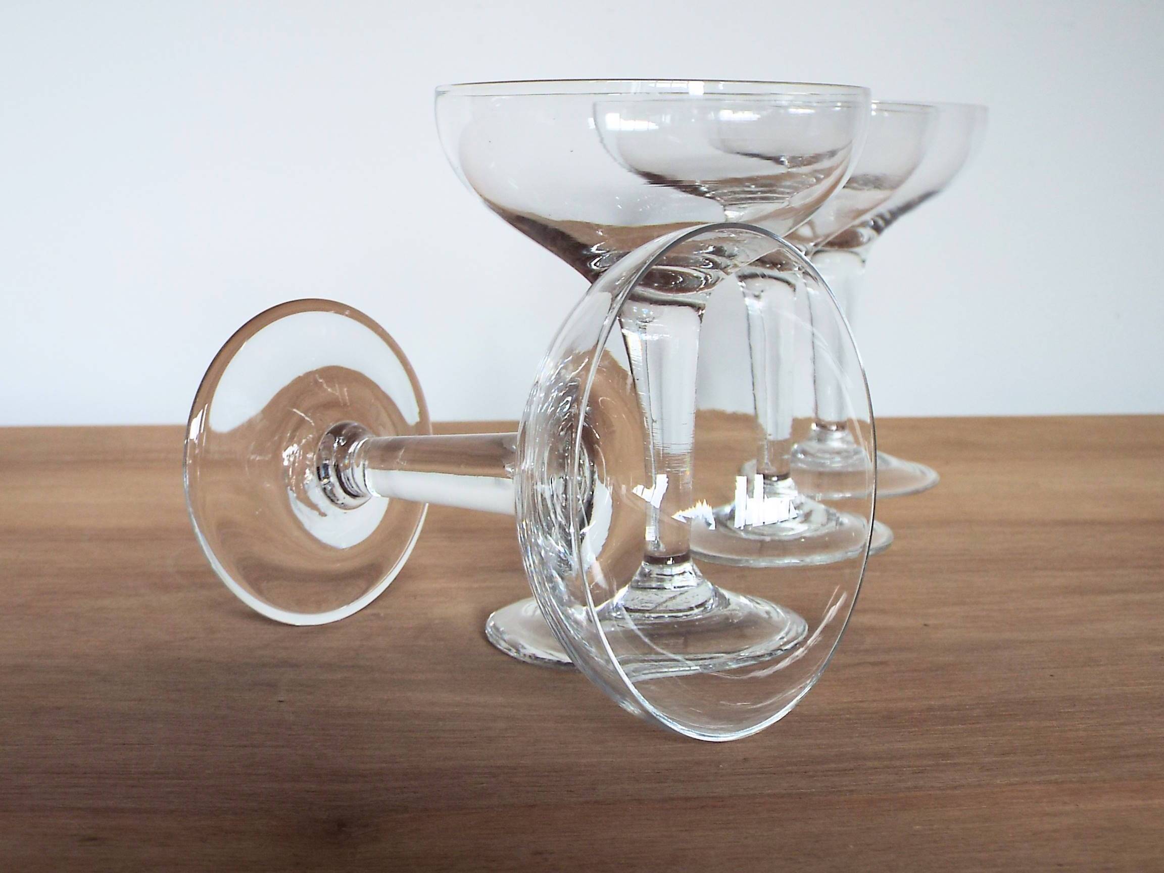 5 bistro champagne glasses