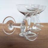 5 bistro champagne glasses