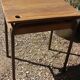 School table School desk wood metal vintage