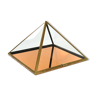 Brass pyramid display case