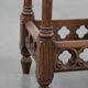 Elegant antique oak side table in Gothic style from the mid-19th century
