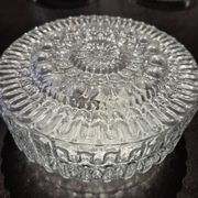 Ensemble 3 - lampe murale plafond ø 24 cm en verre moulé des années 1960