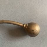 Paire de patères porte manteaux en laiton