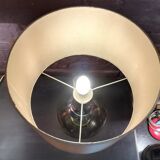 Lamp in glass and chrome